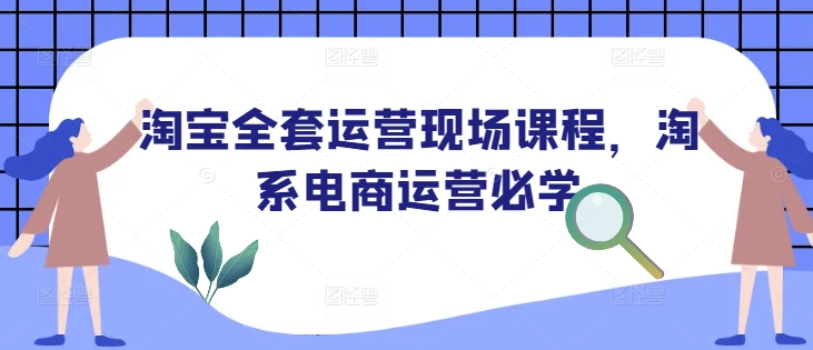 淘宝全套运营现场课程,淘系电商运营必学-第一资源库