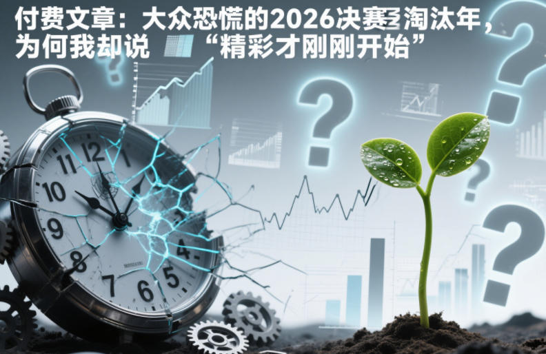 付费文章：大众恐慌的2026决赛淘汰年，为何我却说“精彩才刚刚开始”？-第一资源库