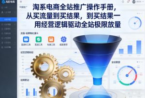 淘系电商全站推广操作手册,从买流量到买结果一用经营逻辑驱动全站极限放量-第一资源库
