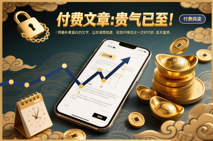 付费文章：贵气已至！用最朴素直白的文字，让你清楚知道，该如何接住这一次时代的泼天富贵-第一资源库