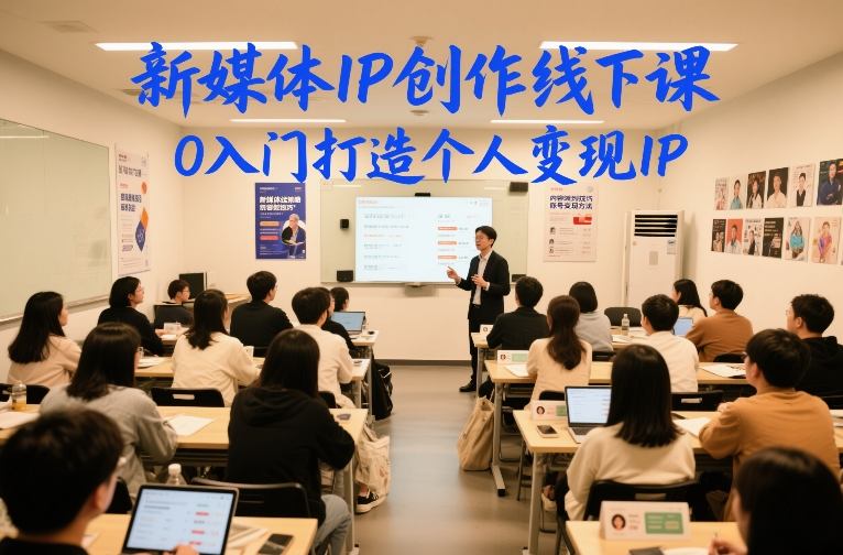 新媒体IP创作线下课，0入门打造个人变现IP-第一资源库