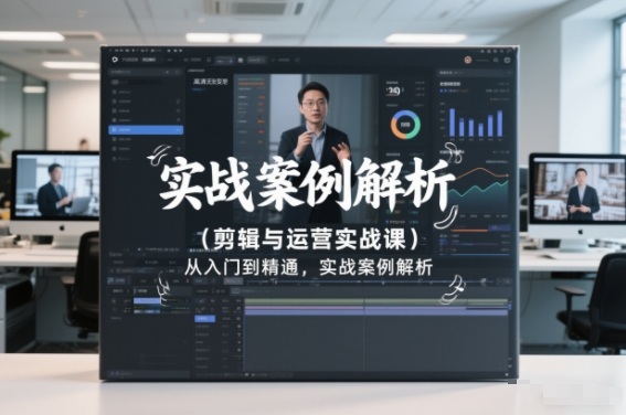 剪辑与运营实战课，从入门到精通，实战案例解析（更新2026）-第一资源库