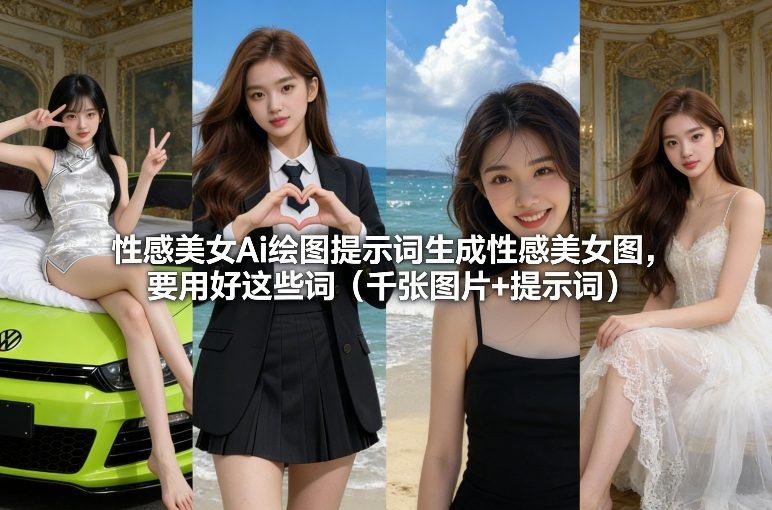 性感美女Ai绘图提示词生成性感美女图，要用好这些词（千张图片+提示词）-第一资源库