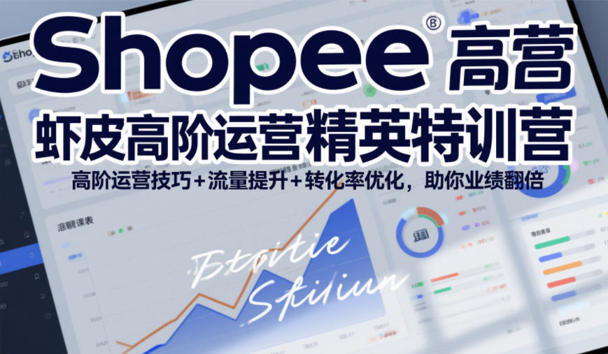 Shopee虾皮高阶运营精英特训营，高阶运营技巧+流量提升+转化率优化，助你业绩翻倍（更新26年5月）-第一资源库