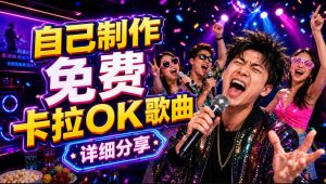 零基础AI制作免费卡拉OK视频教程，从歌曲生成、音轨分离到字幕制作、视频导出，手把手教学-第一资源库