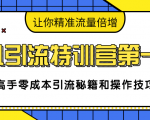 卓凡引流特训营第一期:高手零成本引流秘籍和操作技巧,让你精准流量倍增-第一资源库