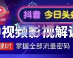 嚴如意·中视频影视解说—掌握流量密码,自媒体运营创收,批量运营账号-第一资源库