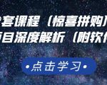 京东撸货全套课程（惊喜拼购），京东撸货项目深度解析（附软件）-第一资源库