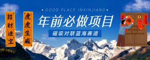 年前必做项目,磁吸对联蓝海赛道,傻瓜式操作复制粘贴纯搬运,一部手机即可完成-第一资源库