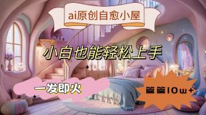 ai原创治愈小屋,小白也能轻松上手,一发即火,篇篇10w+【揭秘】-第一资源库