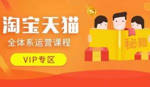 淘宝天猫全体系运营课程【9月24更新】,店铺全系运营、动销玩法、擦边球玩法等等-第一资源库