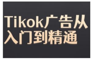 Tiktok Ads实操教程,Tiktok广告从入门到精通-第一资源库