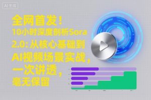 全网首发！10小时深度剖析Sora 2.0：从核心基础到AI视频场景实战，一次讲透，毫无保留-第一资源库