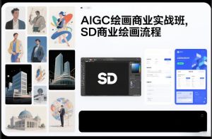 AIGC绘画商业实战班,SD商业绘画流程-第一资源库