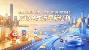 全球IP嘉年华·香港站｜跨平台跨地域IP变现峰会，解锁全球流量新红利-第一资源库