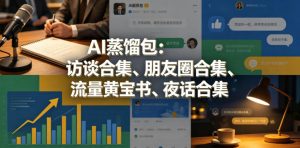 AI蒸馏包：访谈合集、朋友圈合集、流量黄宝书、夜话合集【文档】-第一资源库