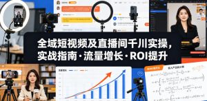 全域短视频及直播间千川实操，实战指南·流量增长·ROI提升-第一资源库