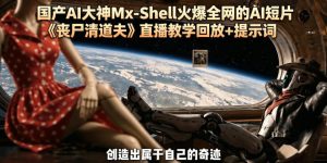 国产AI大神Mx-Shell火爆全网的AI短片《丧尸清道夫》直播教学回放+提示词-第一资源库