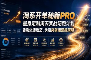 淘系开单秘籍PRO，量身定制淘天实战陪跑计划，告别做店迷茫、快速突破运营瓶颈期（2026年6月11）-第一资源库
