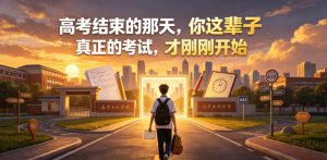 付费文章：高考结束的那天，你这辈子真正的考试，才刚刚开始-第一资源库