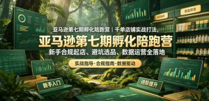 亚马逊第七期孵化陪跑营｜千单店铺实战打法，新手合规起店、避坑选品、数据运营全落地（更新0625）-第一资源库