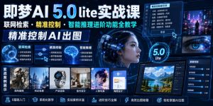 即梦AI 5.0 lite实战课,联网检索・精准控制・智能推理进阶功能全教学,精准控制AI出图-第一资源库